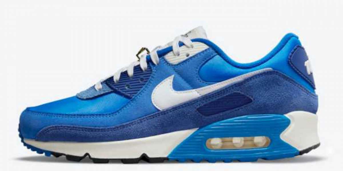 The Latest 2021 Nike Air Max 90 “Signal Blue” Shoes