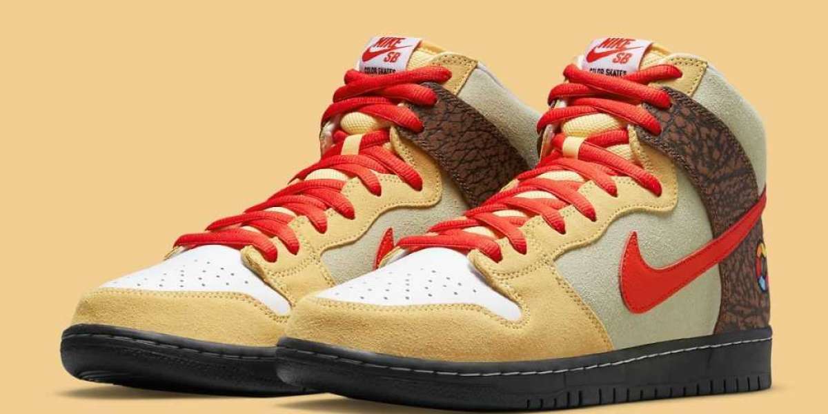 New 2021 Color Skates x Nike SB Dunk High “Kebab and Destroy" Sneakers