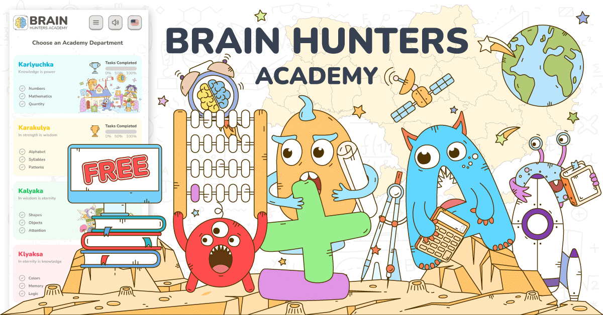 Free Online Preschool Lessons & Practice - BrainHunters Academy