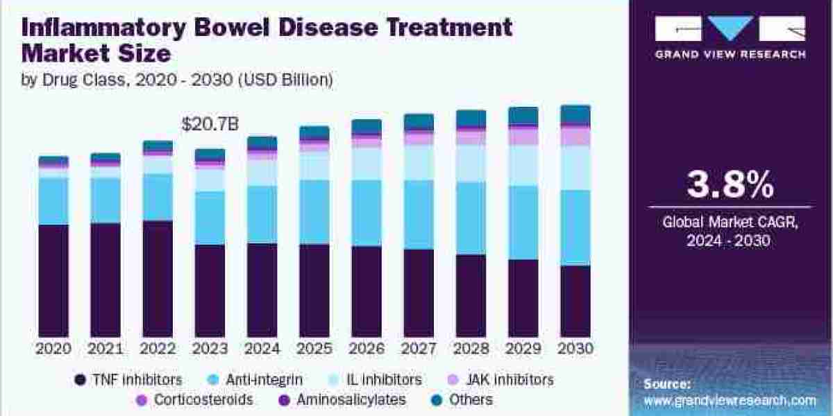 Inflammatory Bowel Disease Treatment Market To Grow Substantially At A CAGR Of 3.8% from 2024 to 2030.