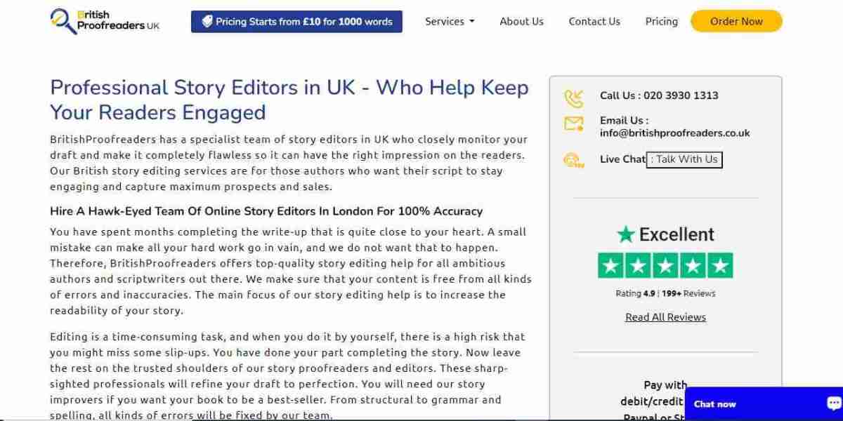 British Short Story Proofreading And Editing Services