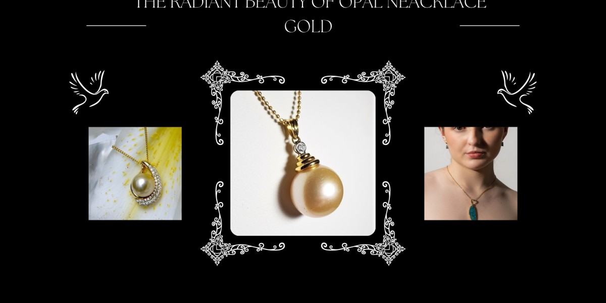 The Radiant Beauty Of Opal Neacklace Gold, Black Grems, And Birthstone Elegance