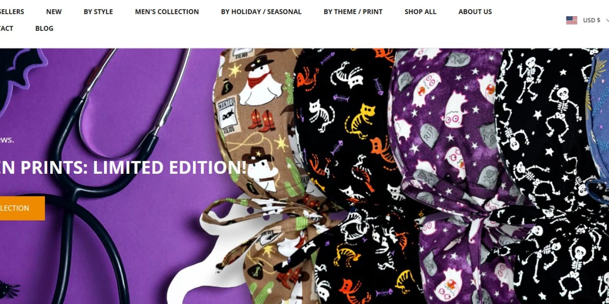 Paradise Caps: Stylish, Handmade Scrub Caps for Healthcare Professionals