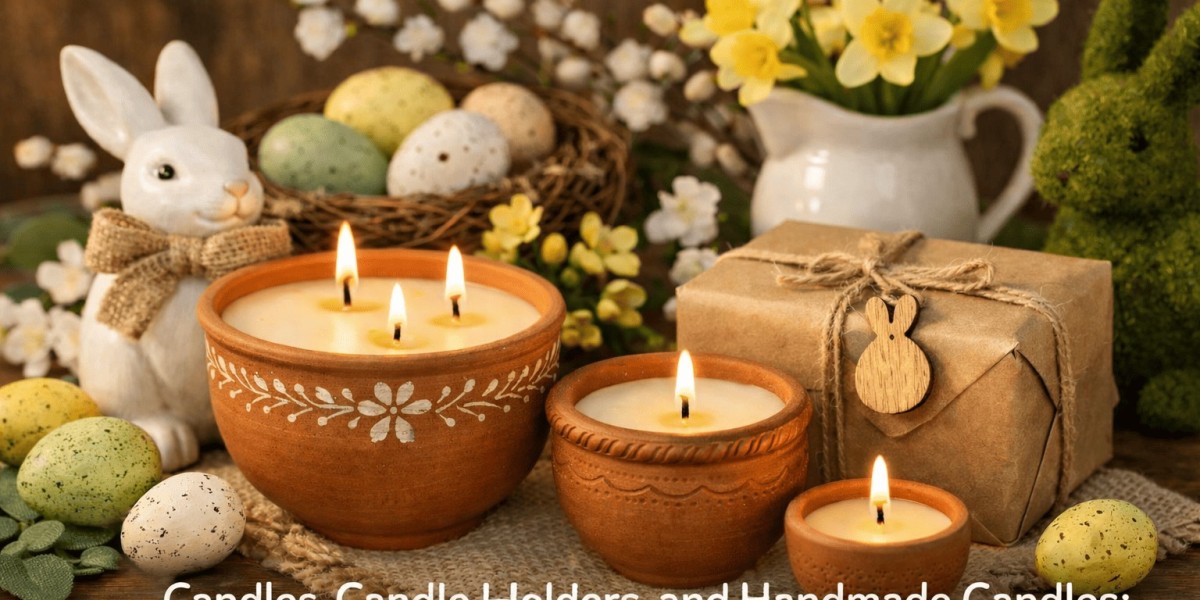 Candles, Candle Holders, and Handmade Candles: Beautiful Easter Decorations and Easter Gifts