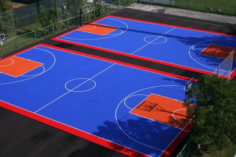 Basketball Court Flooring Synthetic Acrylic Material | AQS