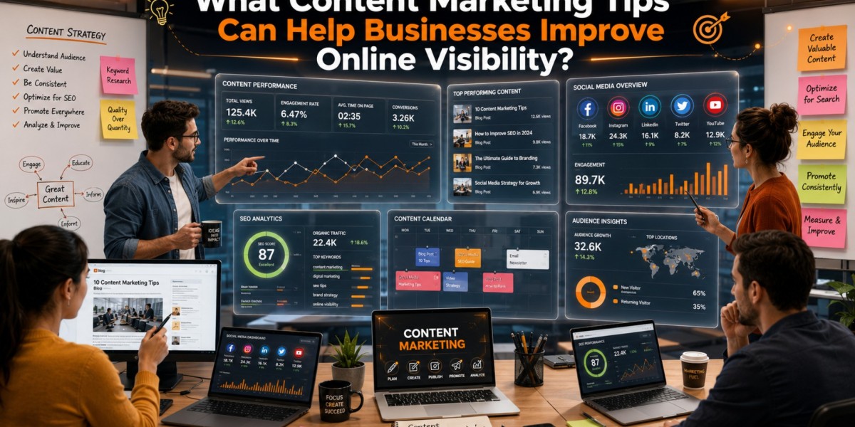 What Content Marketing Tips Can Help Businesses Improve Online Visibility?