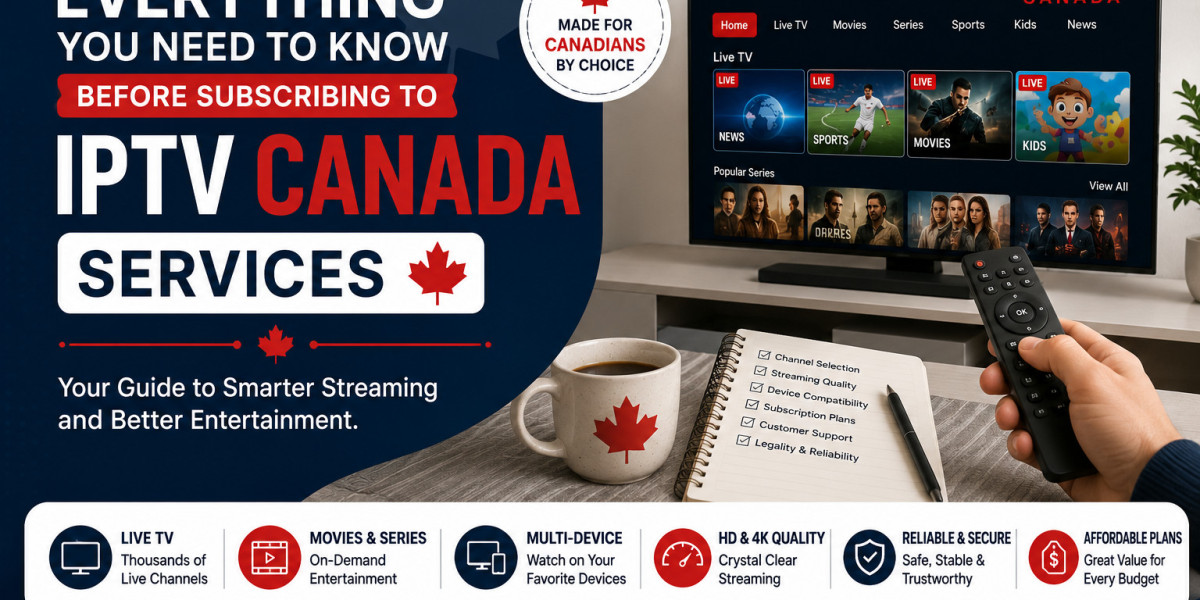 Everything You Need to Know Before Subscribing to IPTV Canada Services